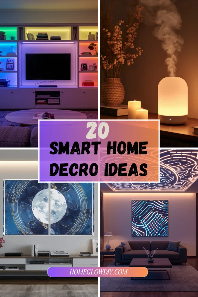 collage of 20 smart home decor ideas