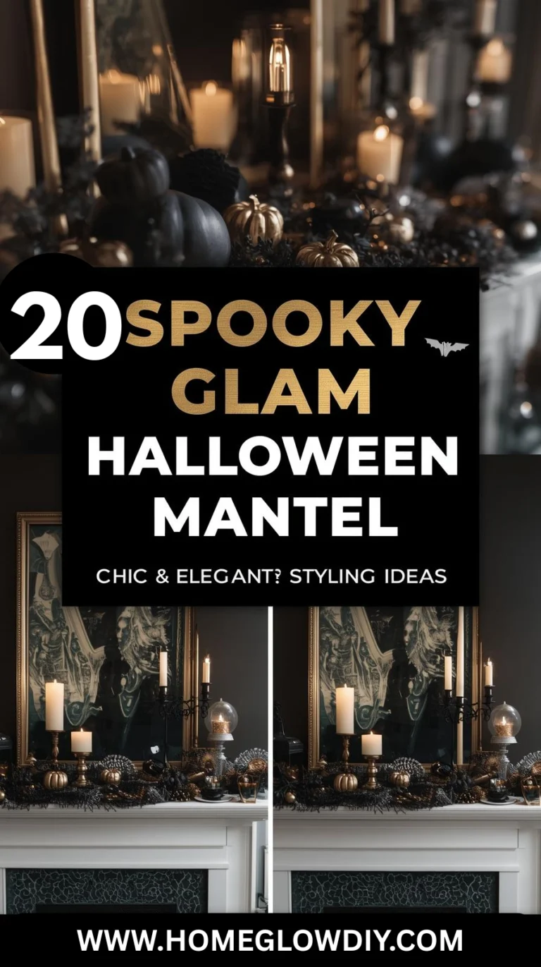 20 Magical Spooky Glam Halloween Mantel Decorating Ideas