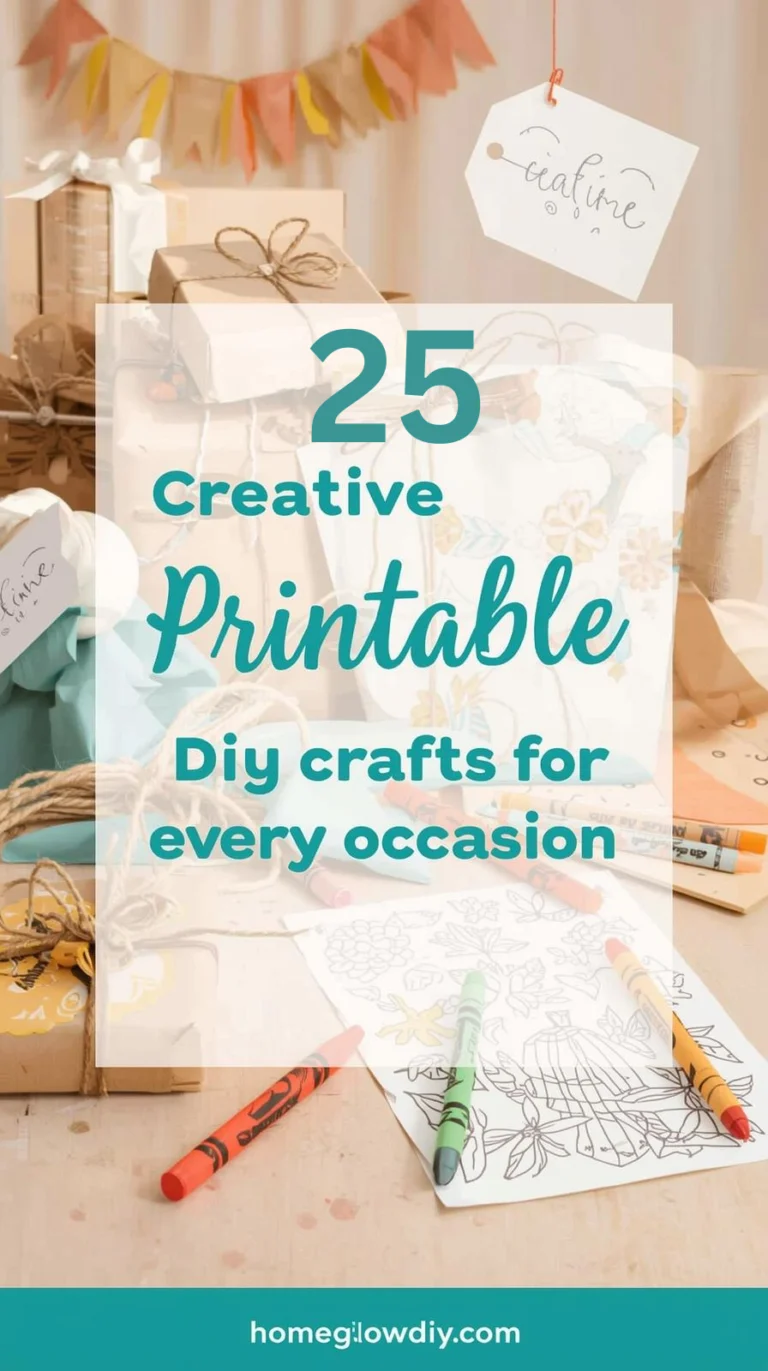 25 Creative Printable DIY Crafts to Try at Home