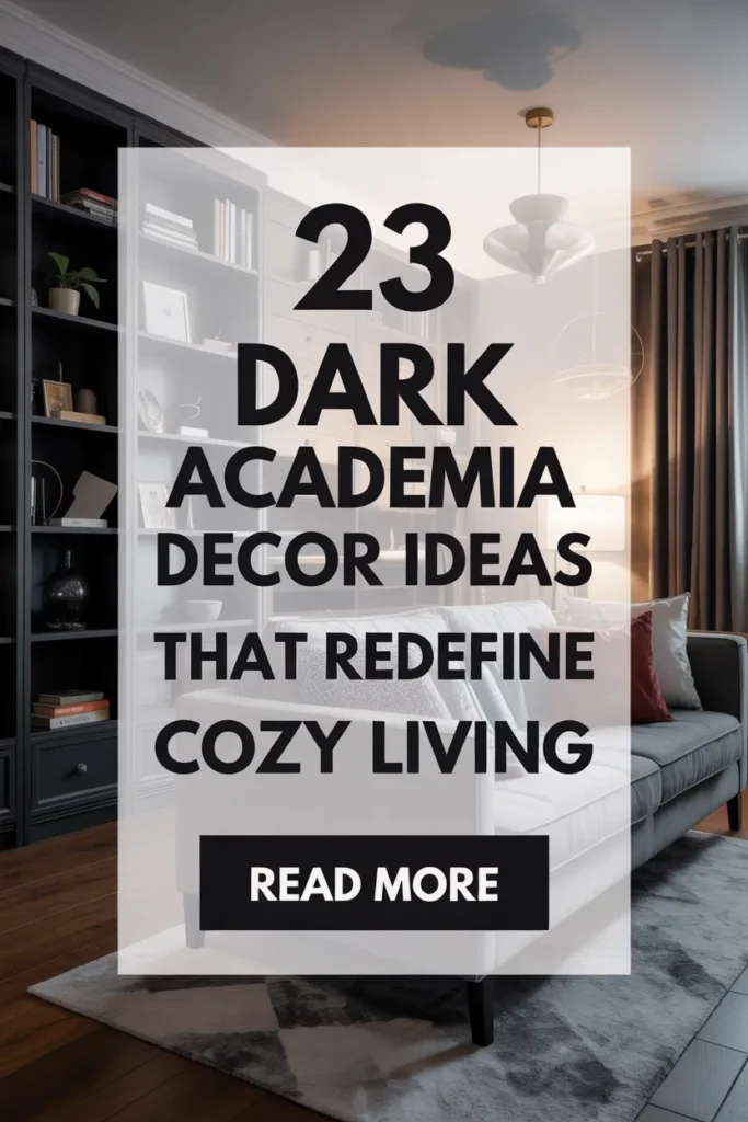23 Captivating Dark Academia Interior Design Ideas for a Cozy Space