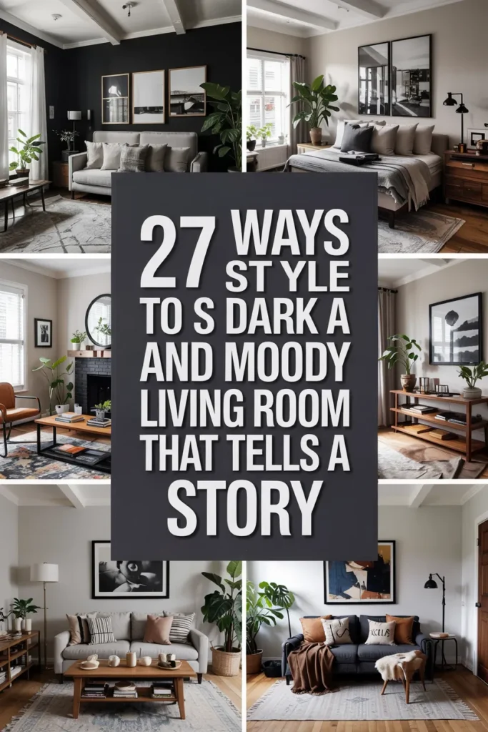 27 Stunning Dark and Moody Living Room Ideas You’ll Fall in Love With