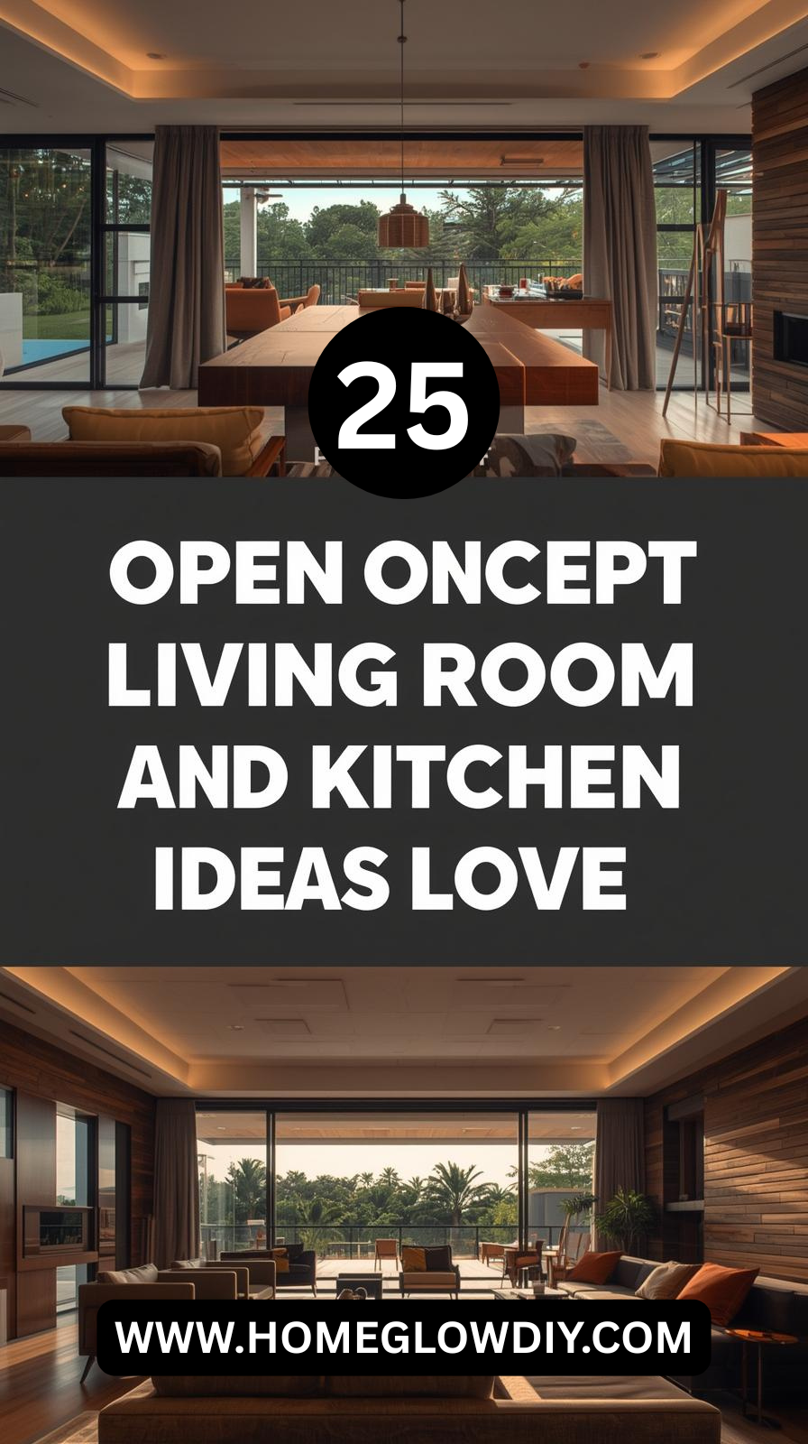 25 Stunning Open Concept Living Room and Kitchen Ideas to Elevate Your ...