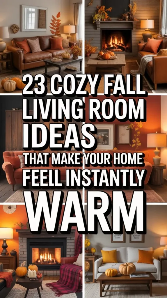 23 Cozy Fall Living Room Ideas That Instantly Make Your Home Feel Warm ...
