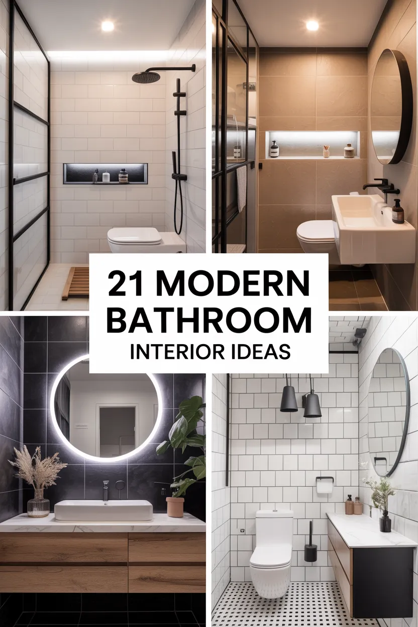 21 Modern Small Bathroom Interior Ideas for a Fresh New Look
