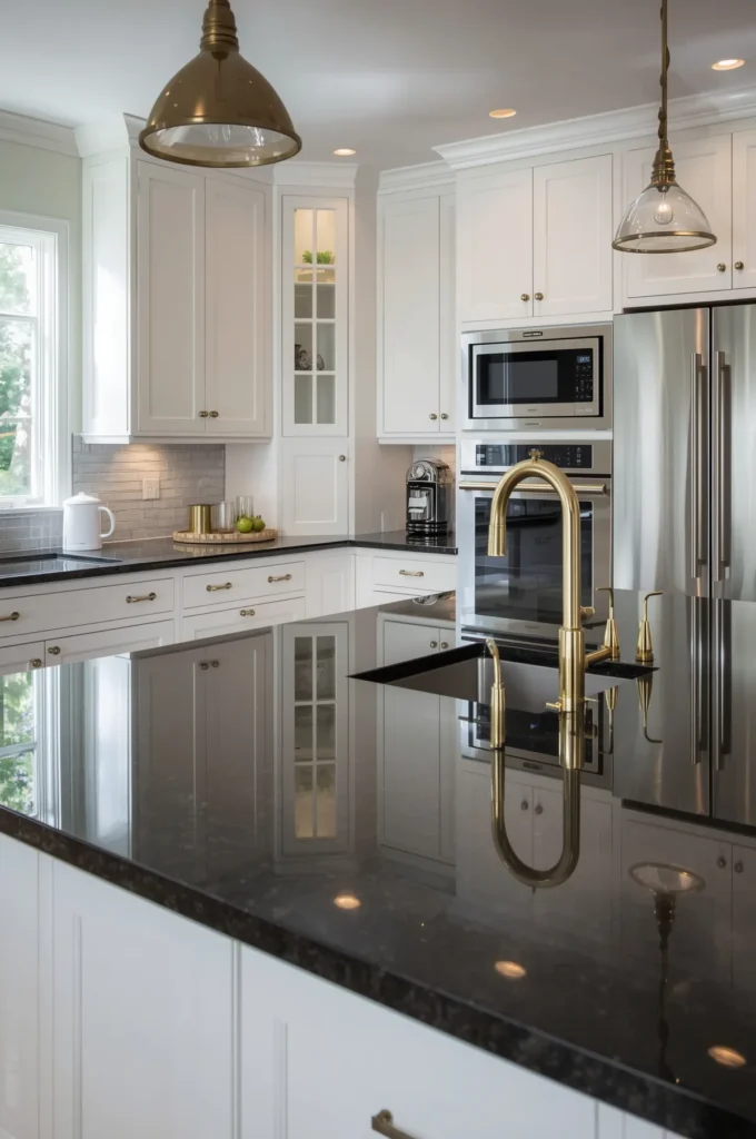 23 Black Granite Countertops Kitchen Ideas for a Bold and Beautiful ...