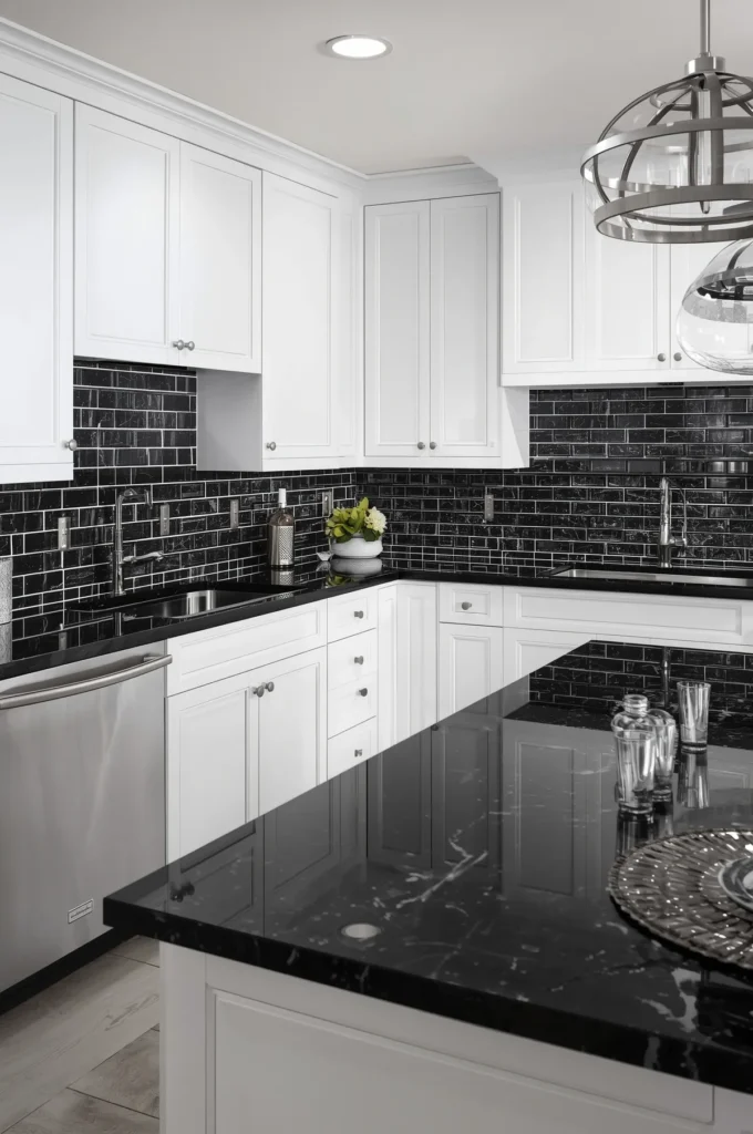 23 Black Granite Countertops Kitchen Ideas for a Bold and Beautiful ...