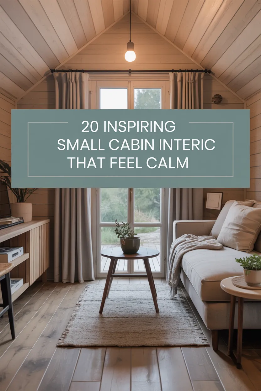 20 Small Cabin Interior Ideas That Feel Cozy and Inspired by Nature