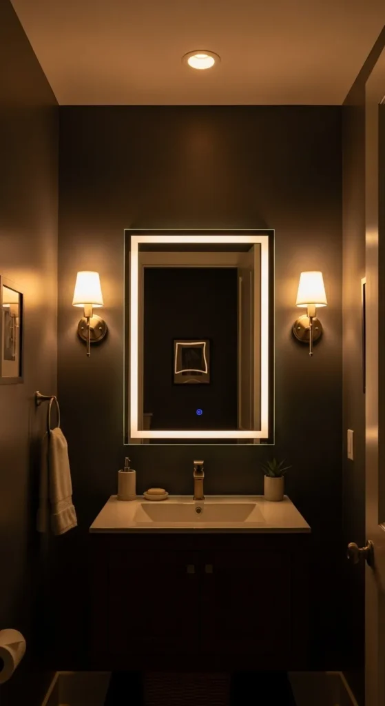 20 Stunning Modern Moody Powder Room Ideas for a Stylish Upgrade