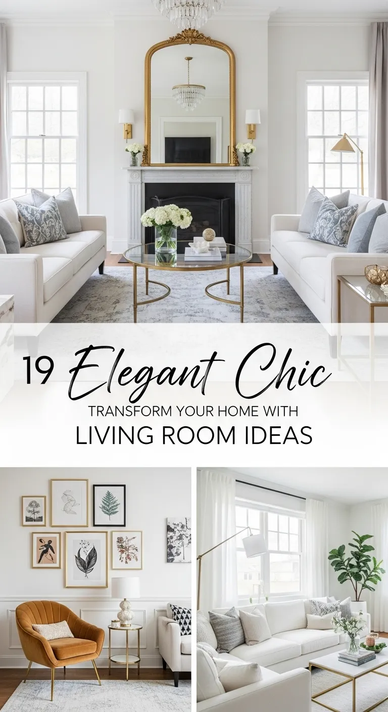 19 Beautiful Chic Living Room Inspirations for a Trendy Space