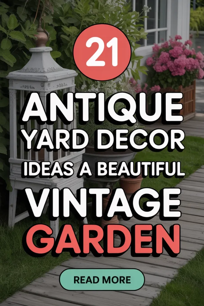 21 Stunning Antique Yard Decor Ideas That Add Timeless Charm to Your ...