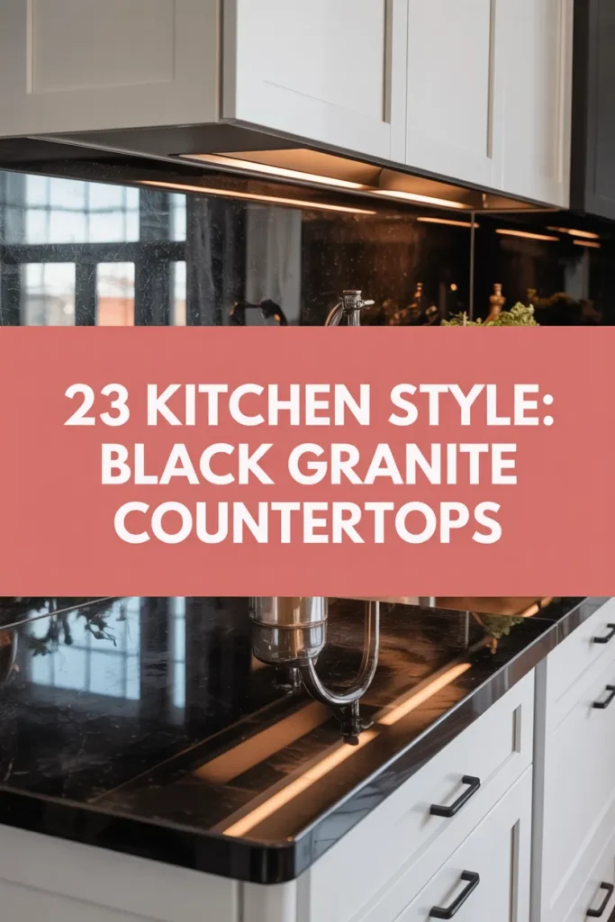23 Black Granite Countertops Kitchen Ideas for a Bold and Beautiful ...
