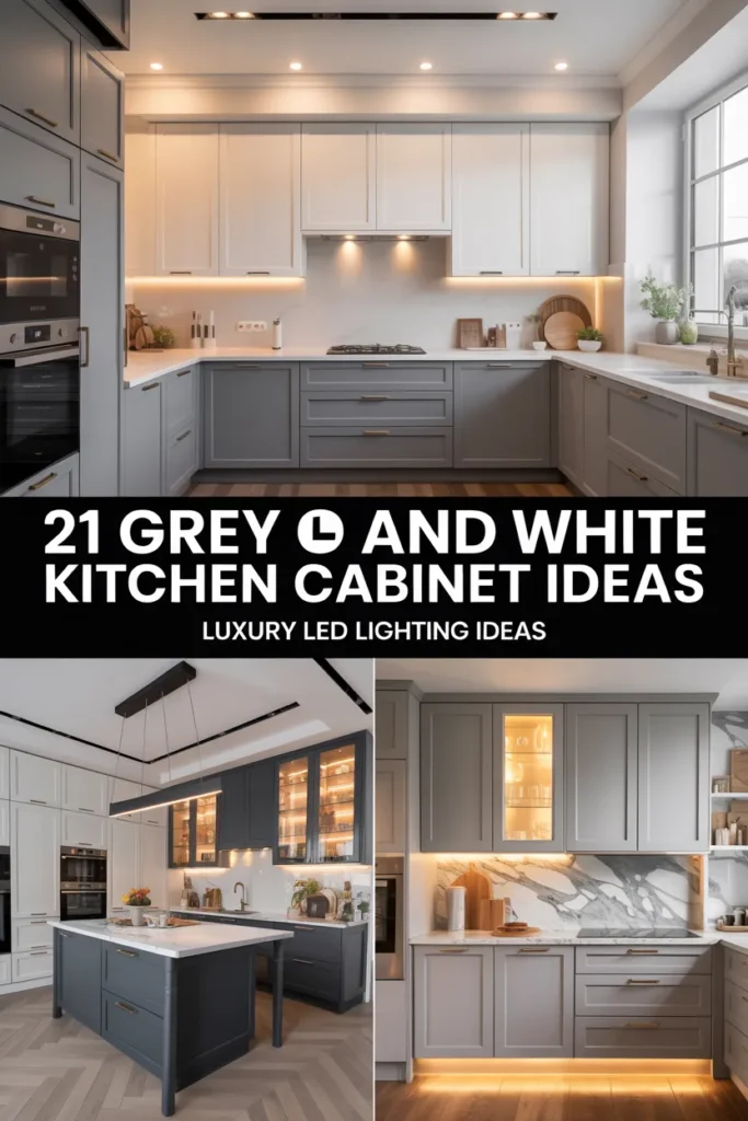 21 Stunning Grey and White Kitchen Cabinet Ideas for a Modern, Airy Look