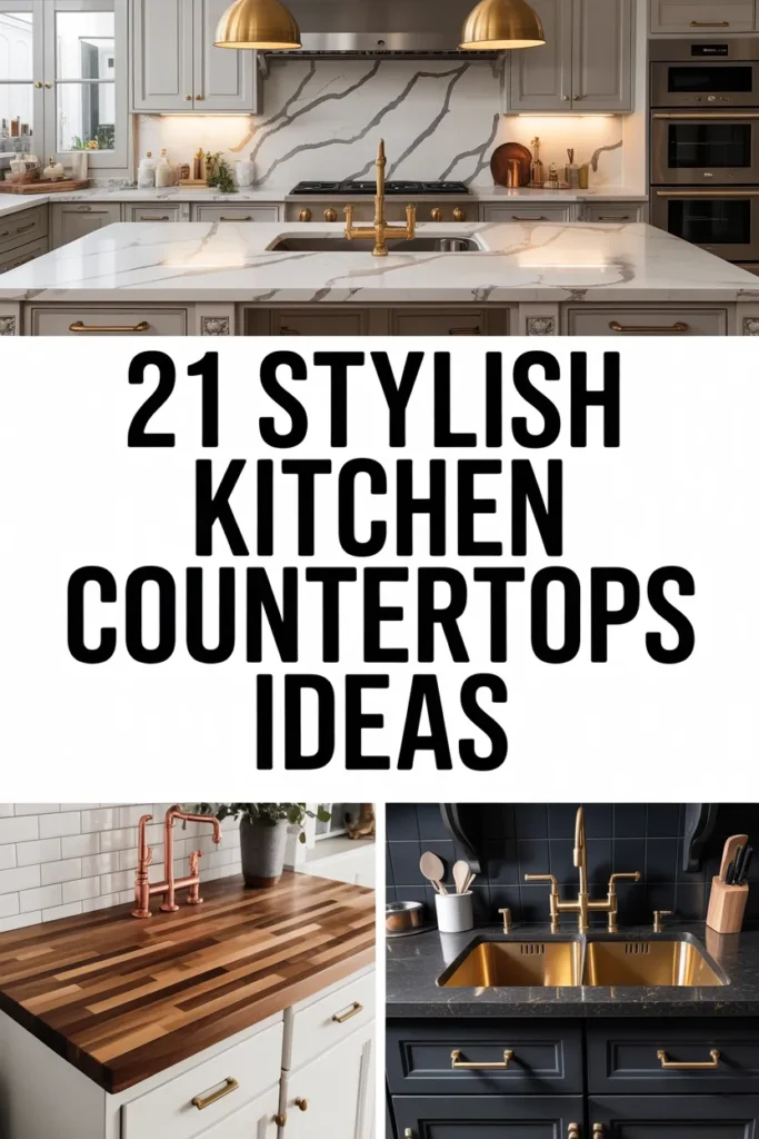 21 Stunning Kitchen Countertops Ideas for a Stylish & Functional Home
