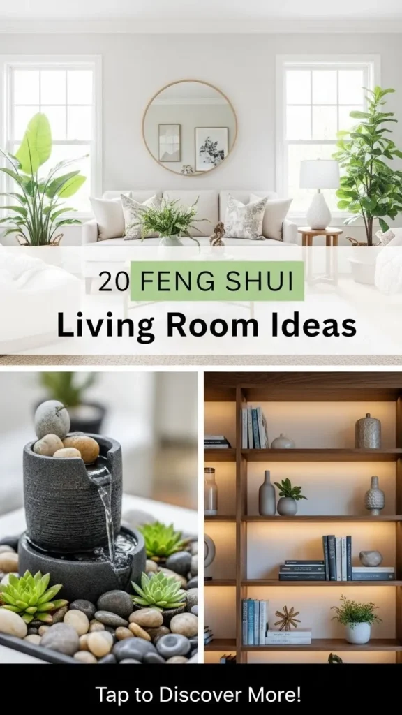 20 Feng Shui Living Room Inspirations to Create a Calm Retreat