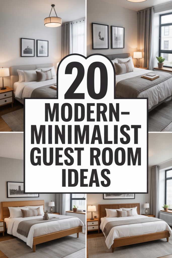 20 Modern and Minimalist Guest Room Ideas