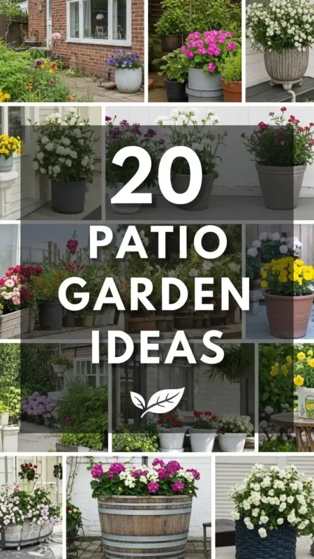 20 Gorgeous Patio Garden Ideas That Elevate Your Everyday View