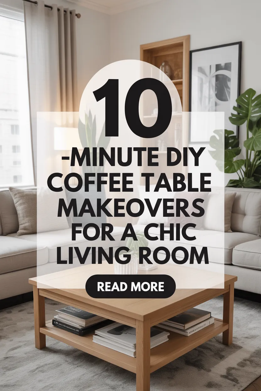 20 Stunning & Easy DIY Coffee Table Makeover Ideas That Look Expensive