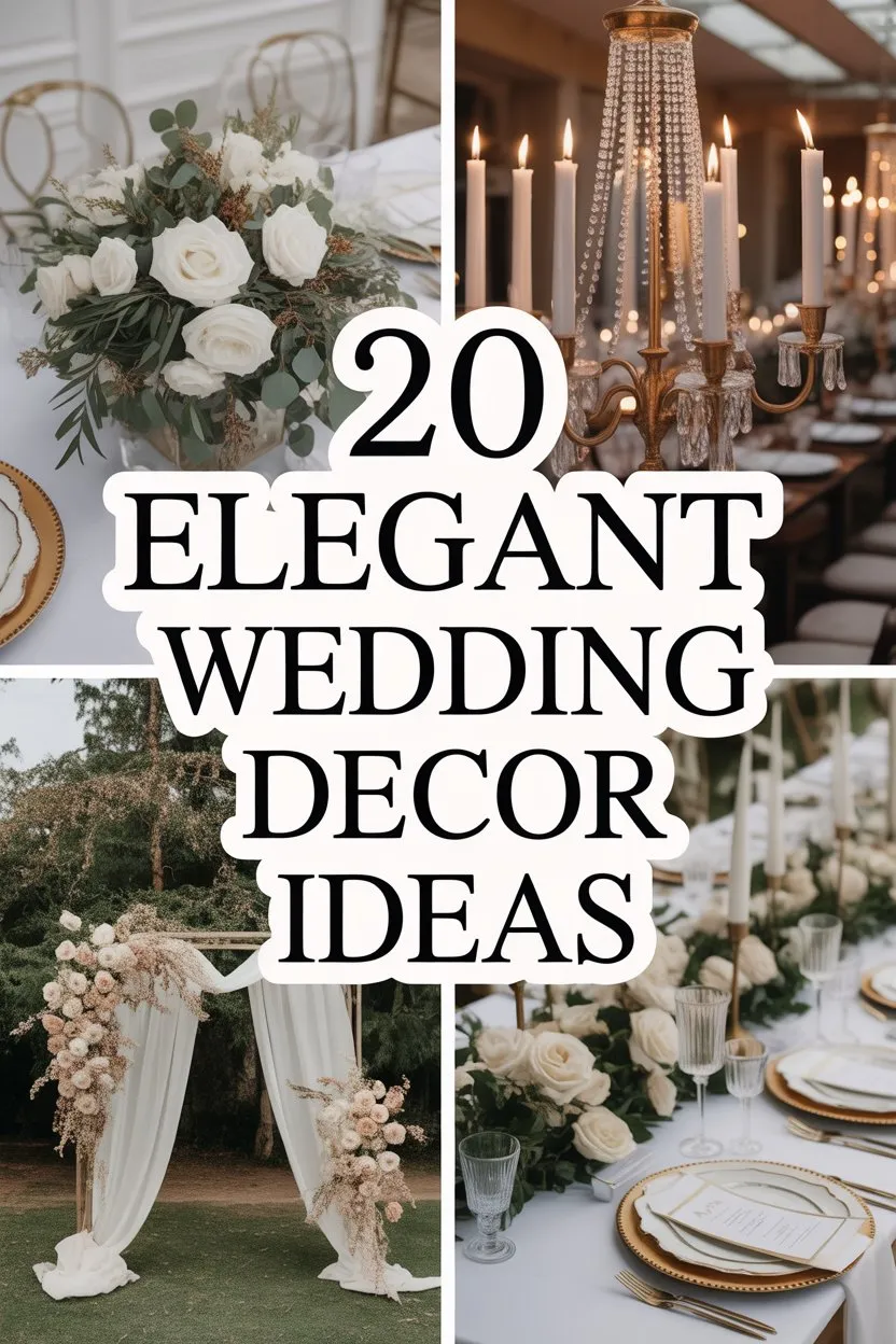 20 Wedding Decor Inspiration for a Dreamy & Elegant Celebration