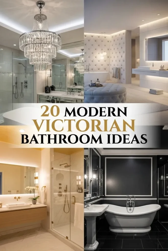20 Modern Victorian Bathroom Ideas That Celebrate Ornate Details