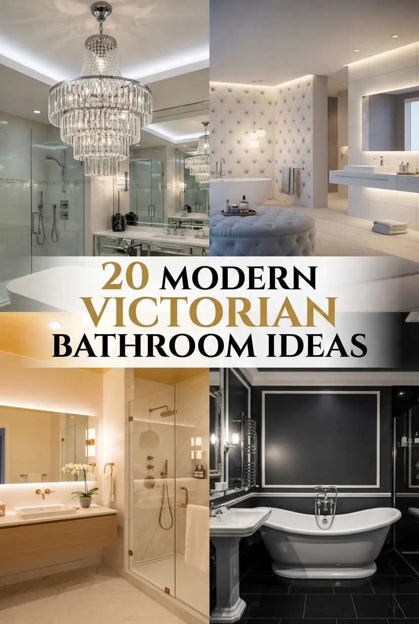20 Modern Victorian Bathroom Ideas That Celebrate Ornate Details