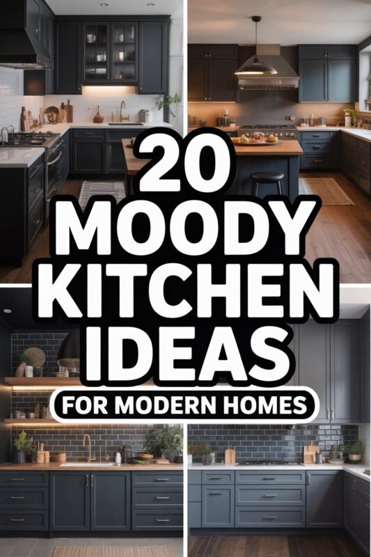 20 Elegant Moody Kitchen Ideas for Small & Large Spaces