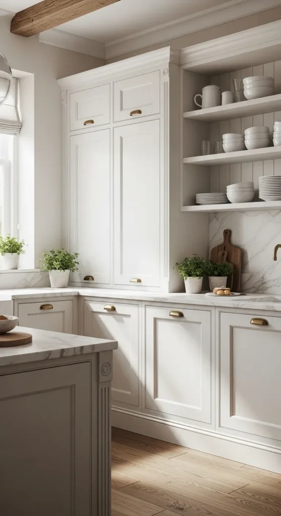 20 Antique White Kitchen Cabinets Designs That Blend Vintage and Modern ...