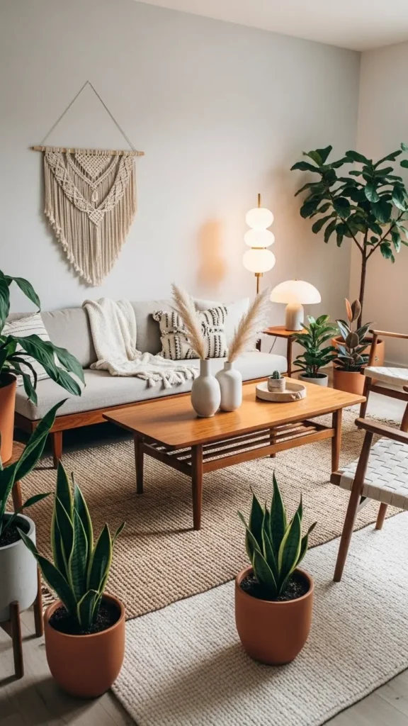 20 Boho Mid Century Modern Living Room Ideas for a Perfectly Eclectic Vibe