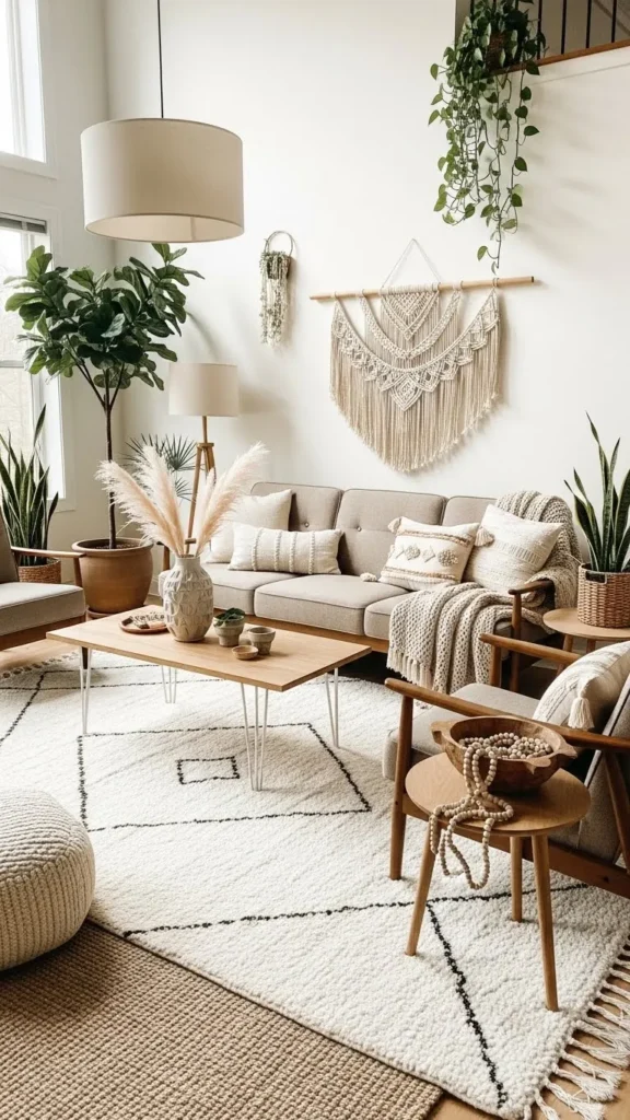 20 Boho Mid Century Modern Living Room Ideas for a Perfectly Eclectic Vibe