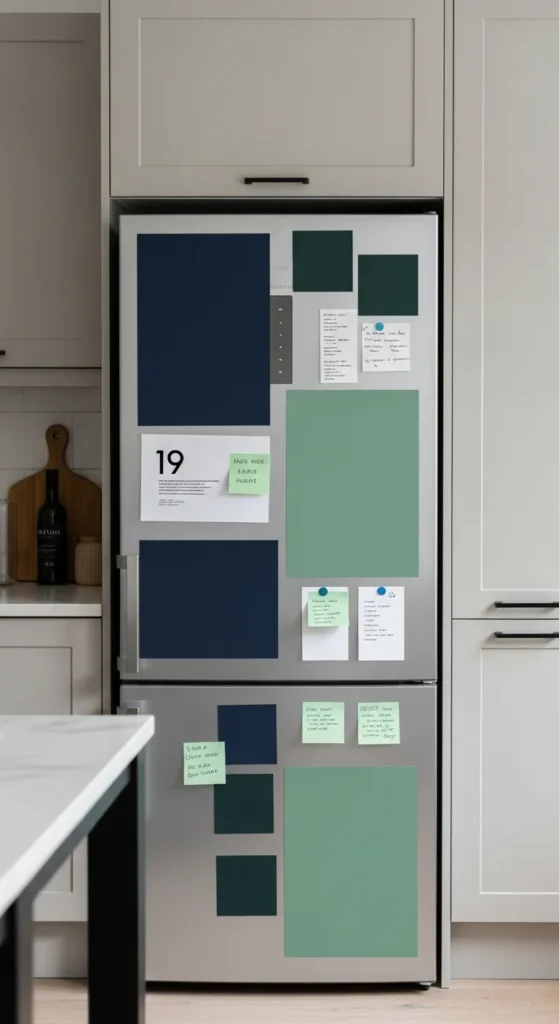Color Coding Fridge 20 Fridge Decor Styling Ideas to Instantly Upgrade Your Kitchen Look