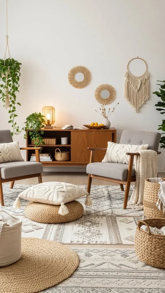 20 Boho Mid Century Modern Living Room Ideas for a Perfectly Eclectic Vibe