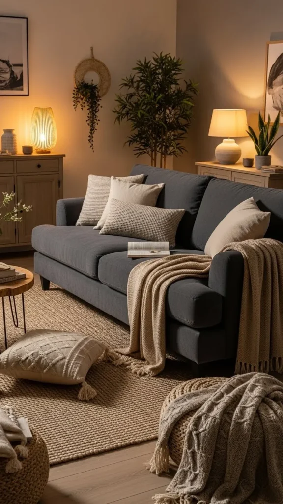 20 Charcoal Sofa Living Room Inspirations for a Bold and Sophisticated Look