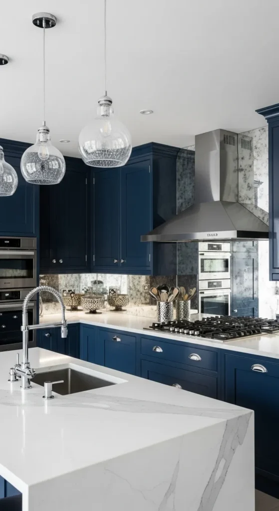 20 Navy Blue Kitchen Cabinets Inspirations to Balance Boldness and Beauty