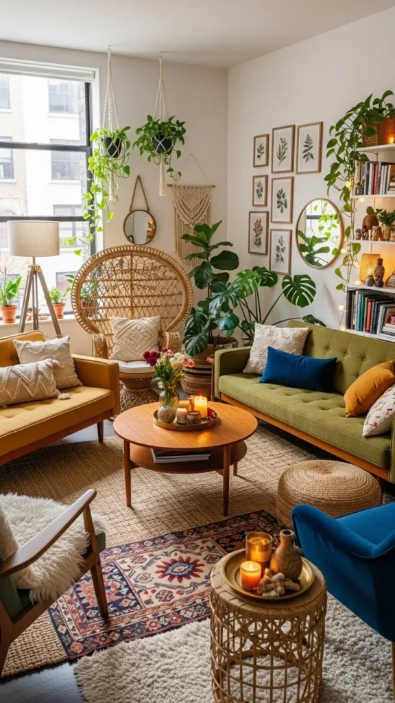20 Boho Mid Century Modern Living Room Ideas for a Perfectly Eclectic Vibe