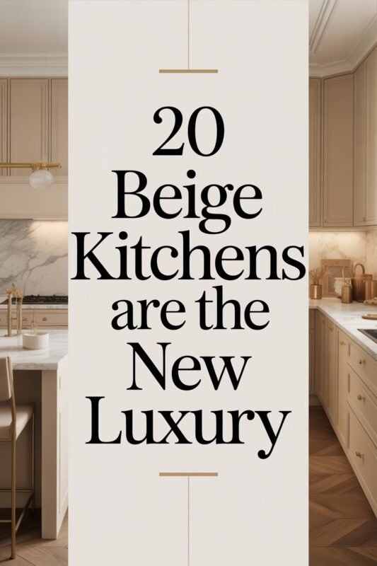 20 Beige Kitchen Cabinets Ideas to Achieve a Naturally Chic Look
