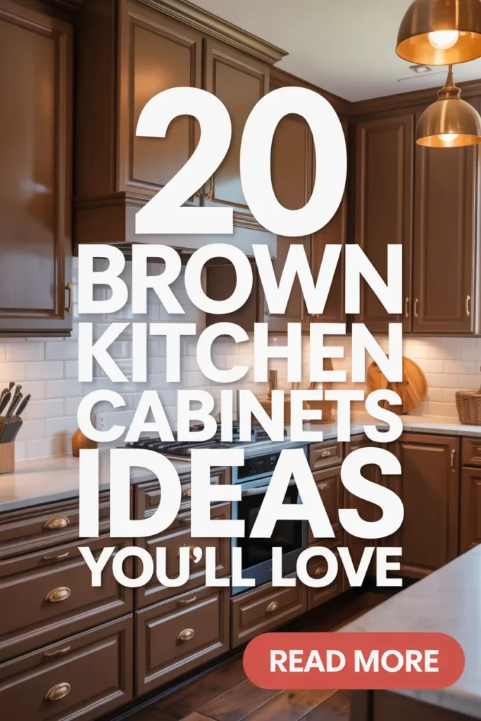 20 Stunning Brown Cabinets Kitchen Trends That Never Go Out of Style