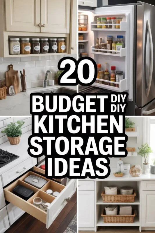 20 DIY Kitchen Storage Solutions Under $50 – Budget-Friendly Ideas