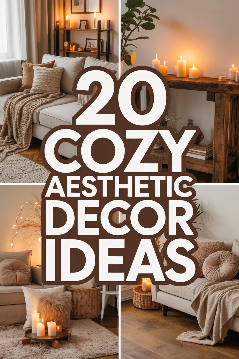 20 Cozy Aesthetic Decor Ideas to Make Your Space Feel Like Home