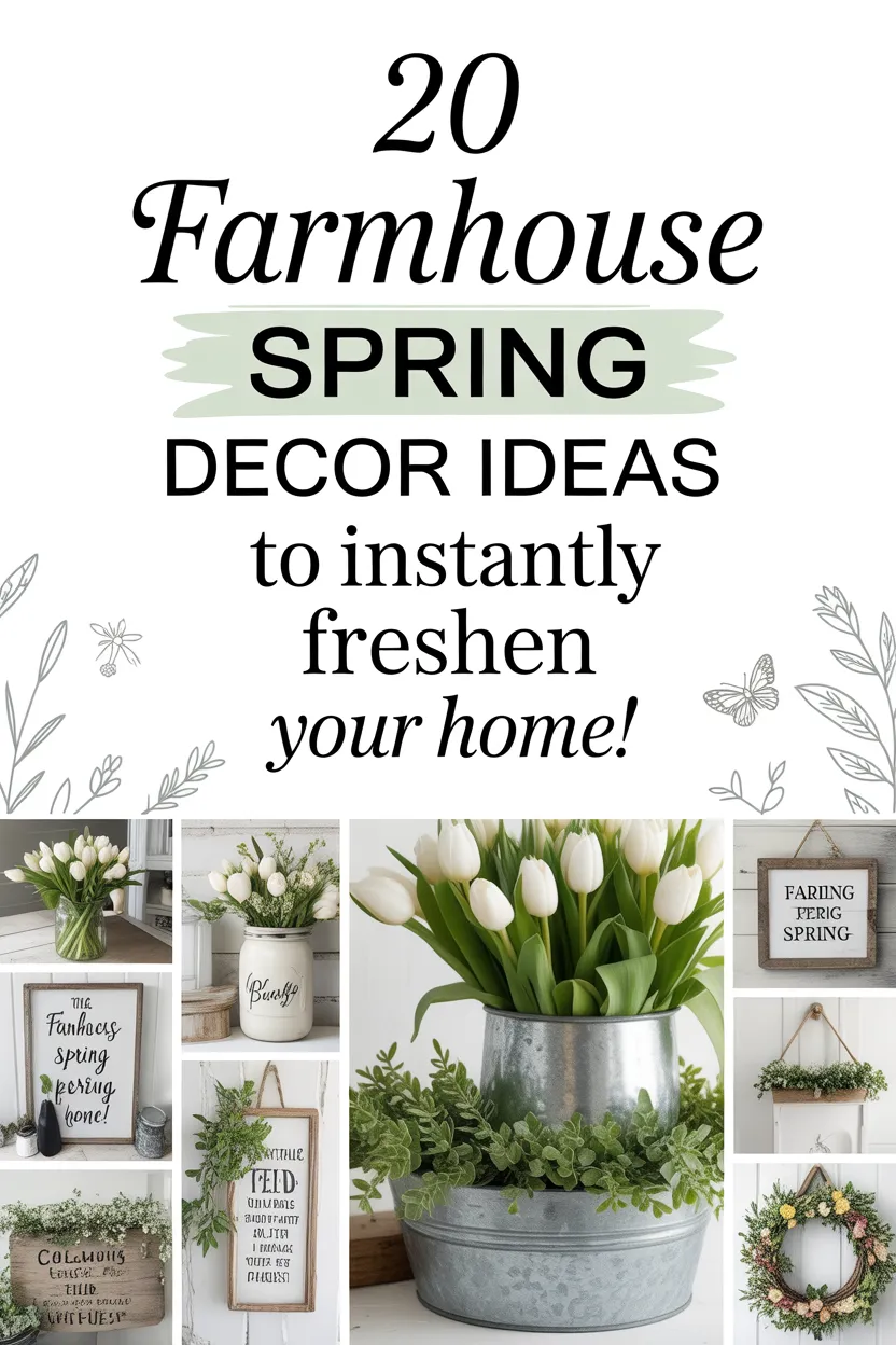 20 Farmhouse Spring Home Decor Ideas to Freshen Up Your Space