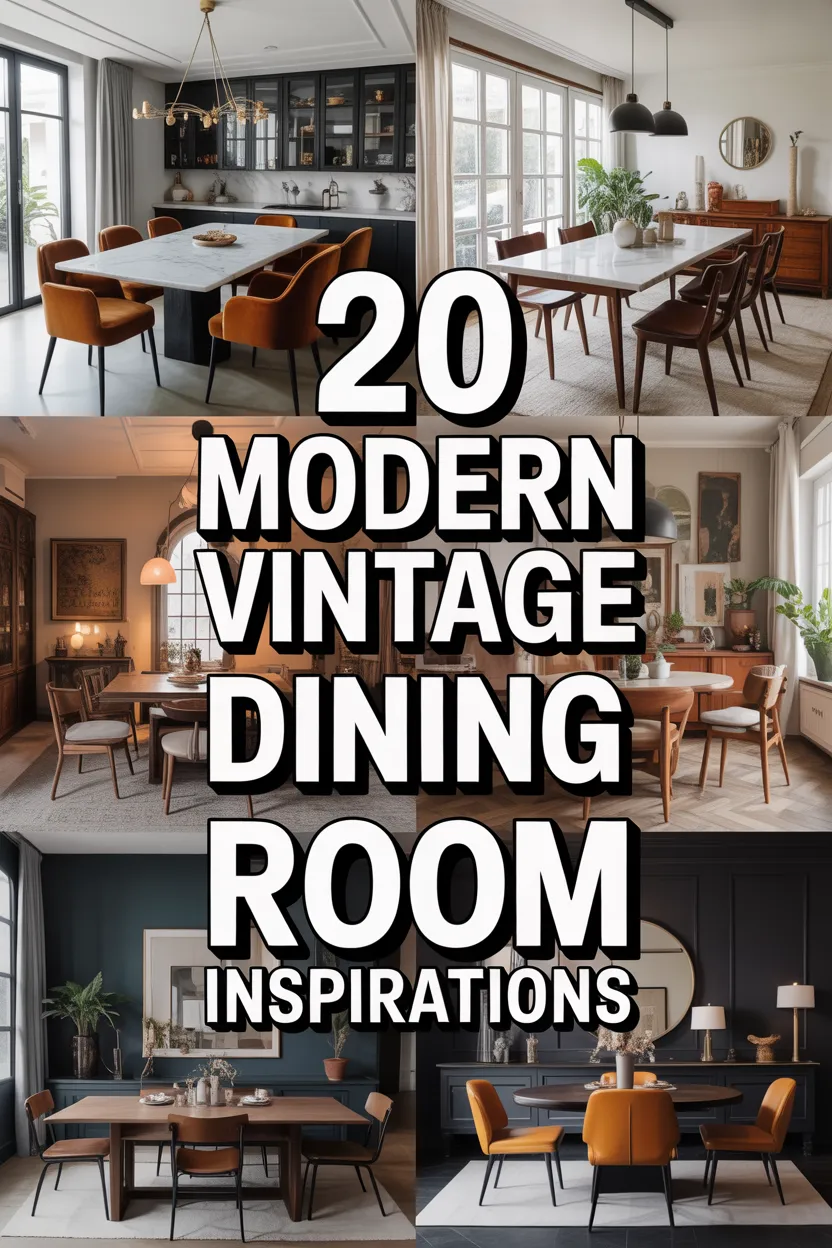 20 Modern Vintage Dining Room Inspirations for a Beautifully Eclectic Vibe