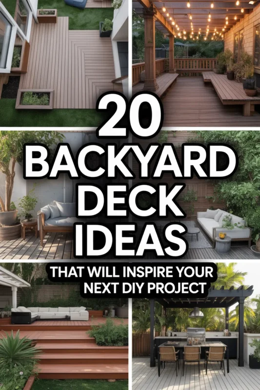 20 Gorgeous Backyard Deck Ideas to Inspire Your Next DIY Project