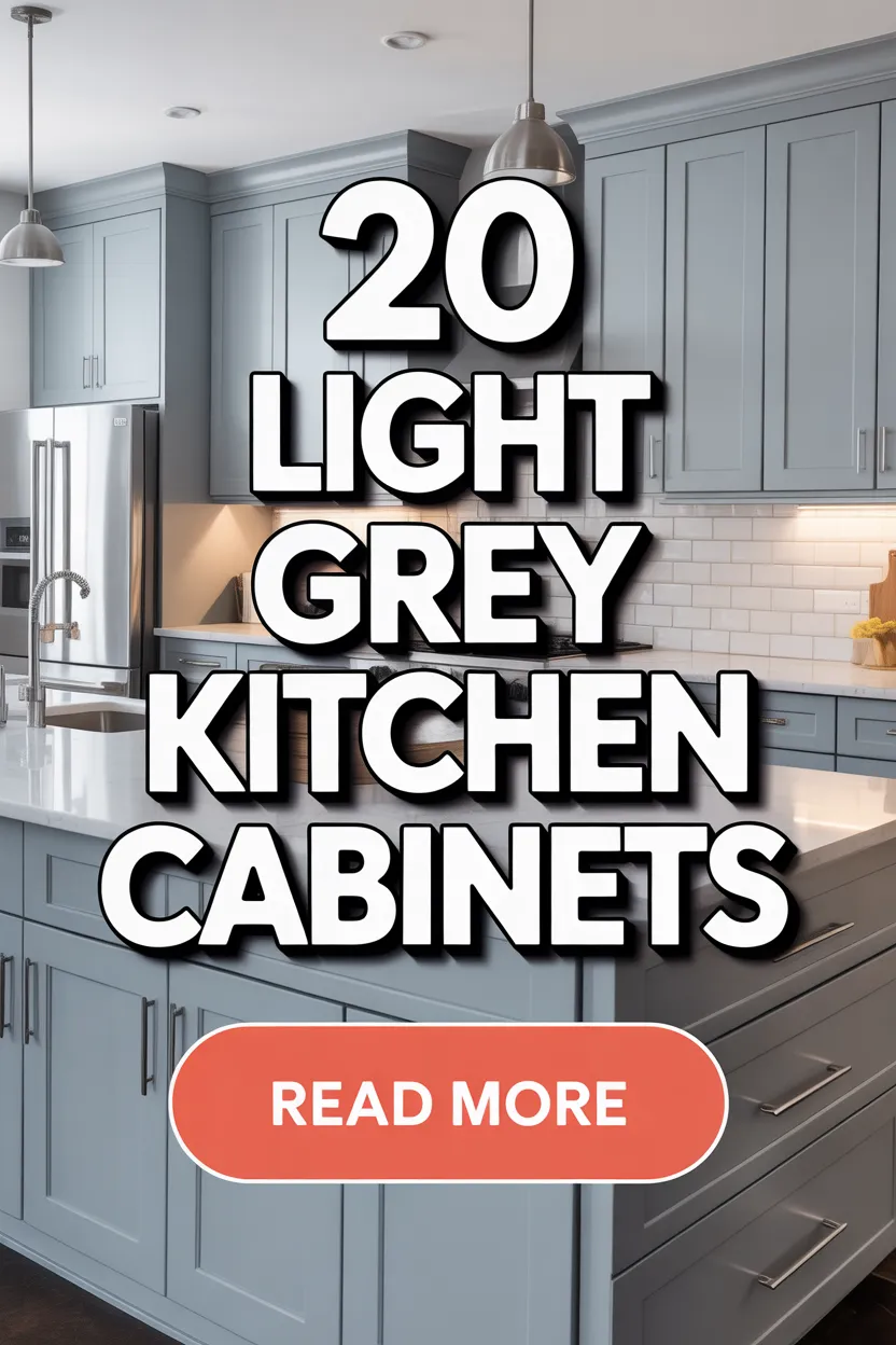 20 Light Grey Kitchen Cabinets to Transform Your Cooking Zone