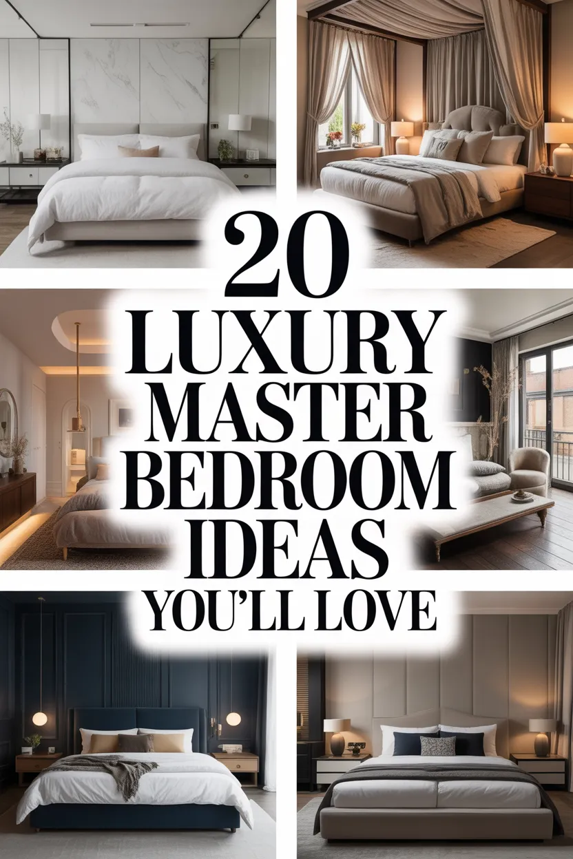 20 Luxury Bedroom Master Ideas for a Sophisticated and Elegant Retreat