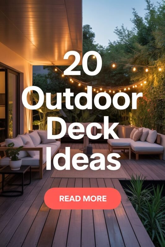20 Gorgeous Backyard Deck Ideas to Inspire Your Next DIY Project