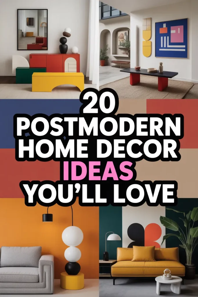 20 Post Modern Interior Design Inspirations to Mix Retro and Futuristic ...