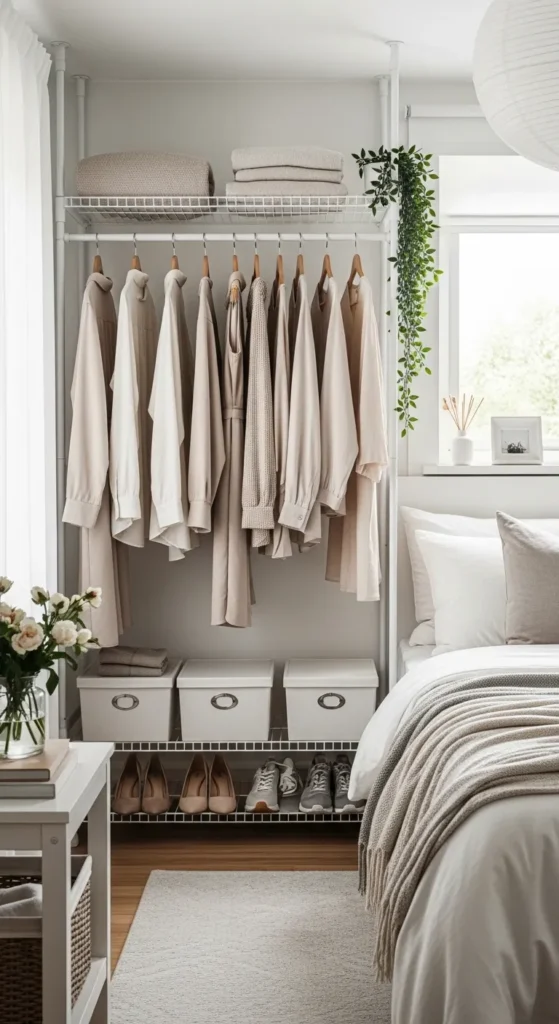 20 No Closet Storage Ideas to Maximize Every Inch of Space