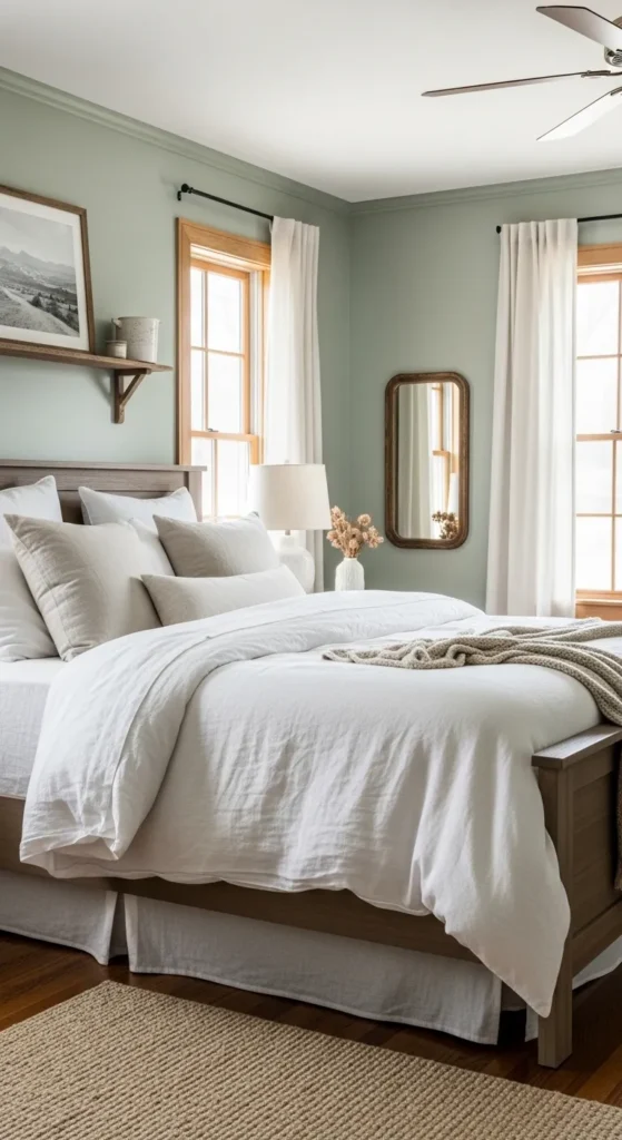 20 Sage Green Farmhouse Bedroom Decor That Never Goes Out of Style