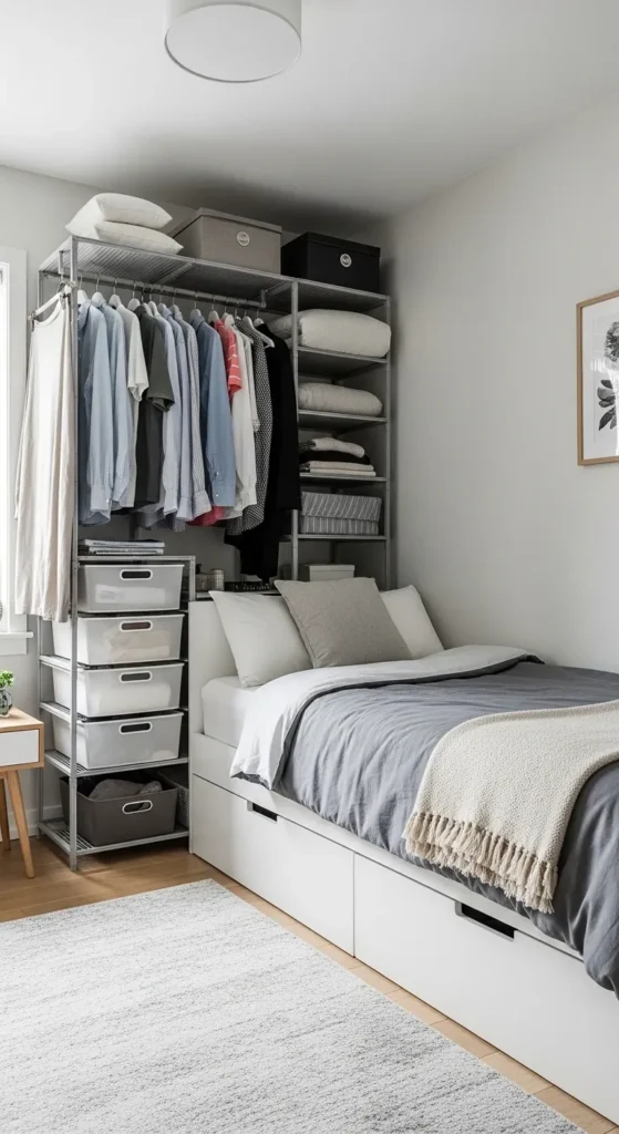 20 No Closet Storage Ideas to Maximize Every Inch of Space