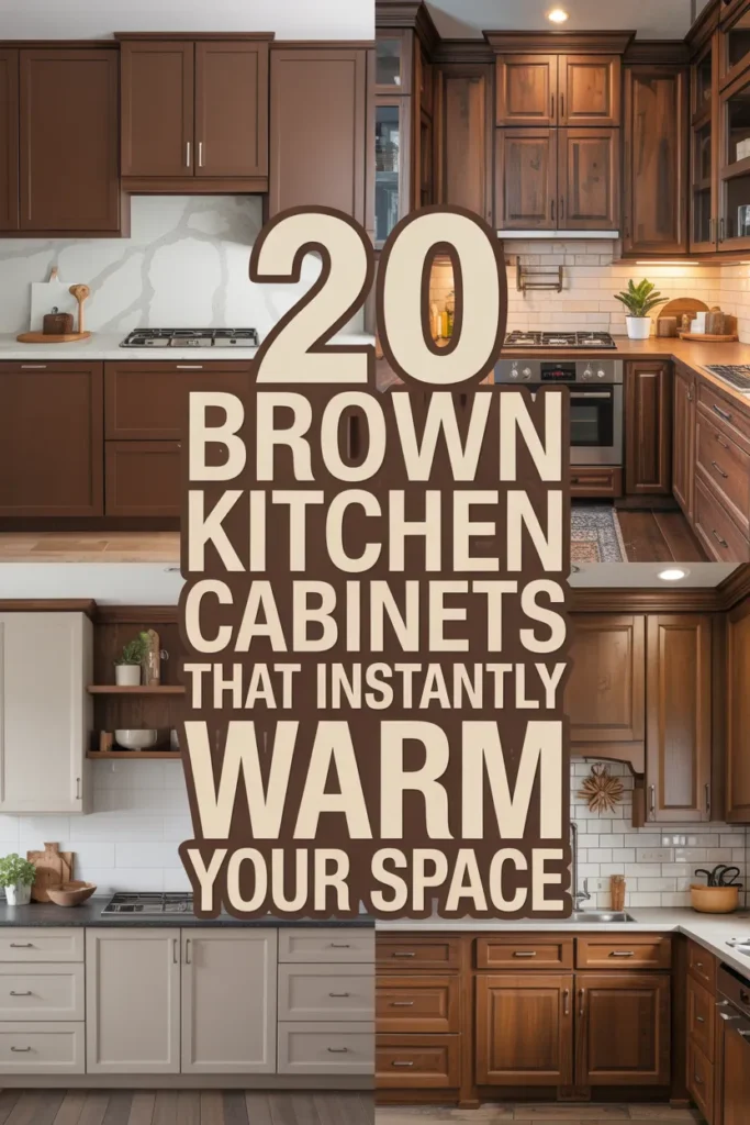 20 Brown Kitchen Cabinets Ideas for a Warm & Stylish Home