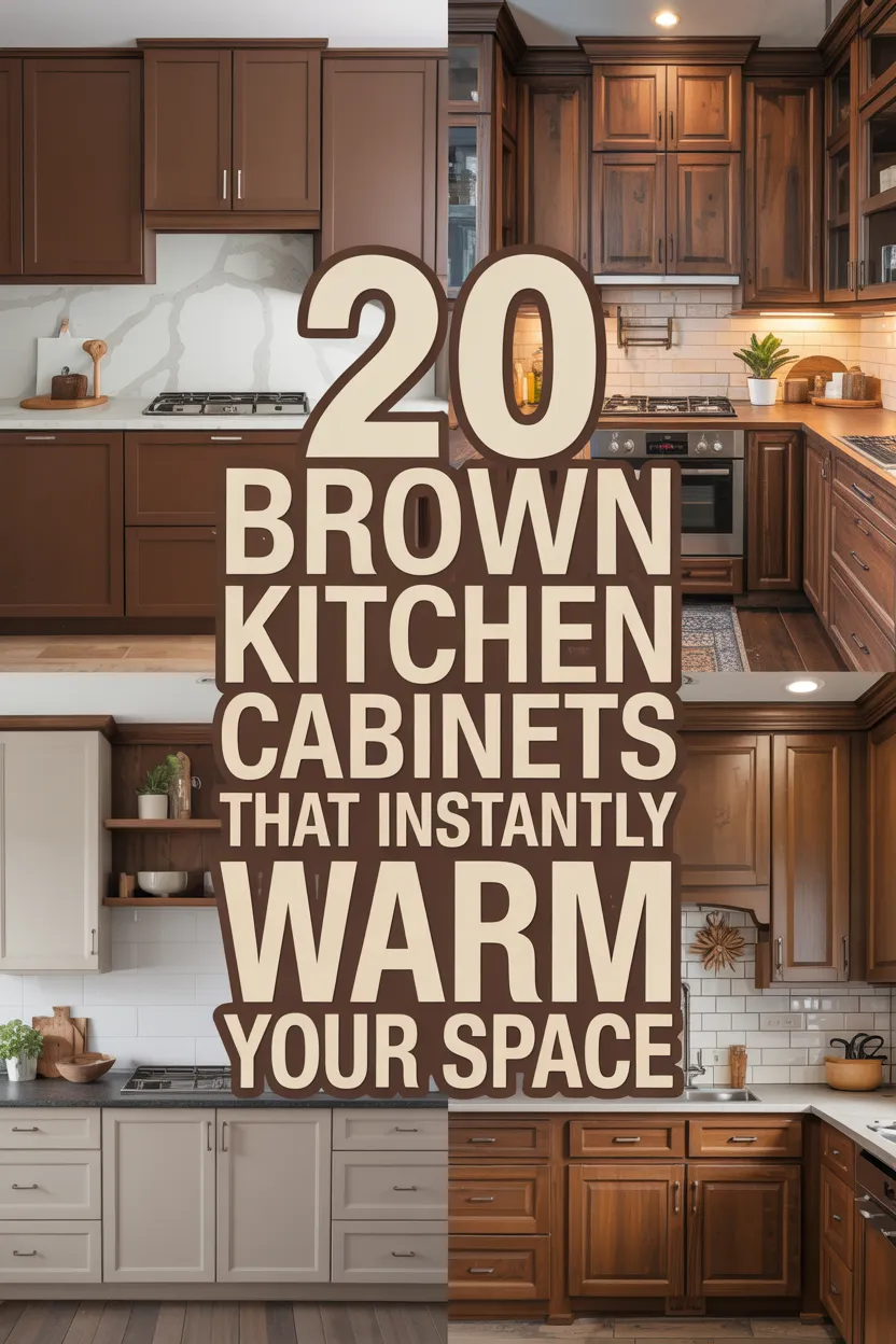 20 Brown Kitchen Cabinets Ideas for a Warm & Stylish Home