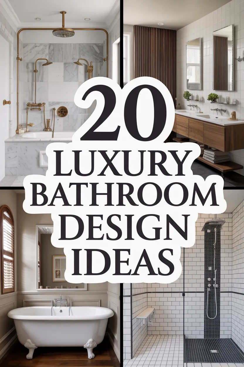 20 Luxury Bathroom Design Ideas for a Spa-Like Home Experience